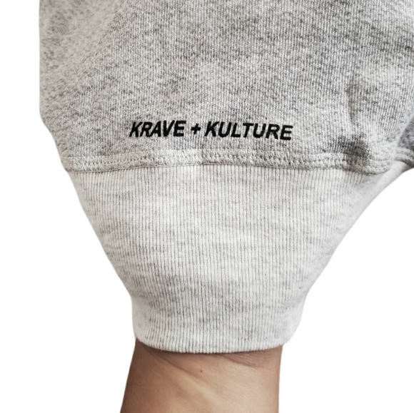 Krave + Kulture Sailor Sweatshirt Longsleeve Pullover Gray Heathered Size Medium - Picture 6 of 12